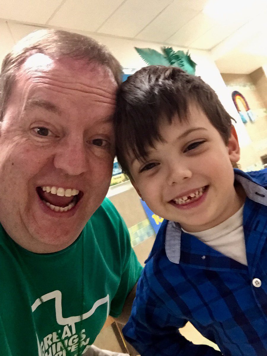 PrincipalOgg's tweet photo. Yesterday was Career Day, so students got to dress up what they wanted to be when they grow up. My buddy wants to be @PrincipalOgg when he grows up. I feel good knowing someone is willing to take over when I retire.
#AlohaAlton
#GreatThingsBrenham https://t.co/zLBEjfludi