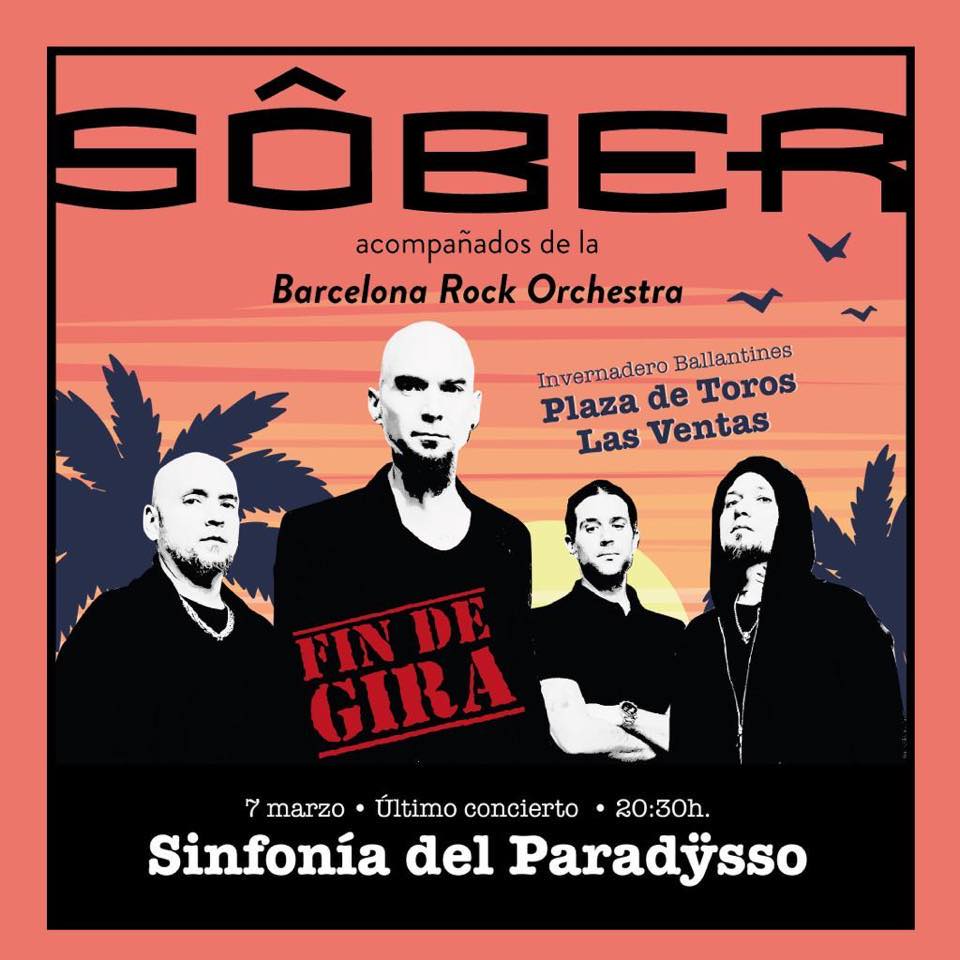 Mañana nuestro equipo estará en Las Ventas preparando la grabación del DVD del último concierto de la gira "Sinfonía del Paradÿsso" en el que #Sôber actúa acompañados de la Barcelona Rock Orchestra.

<a href="/SoberRock/">SôberÔficial</a> <a href="/orchestra_rock/">Barcelona Rock Orchestra</a> #findegira #soberoficial #concierto #paradysso
