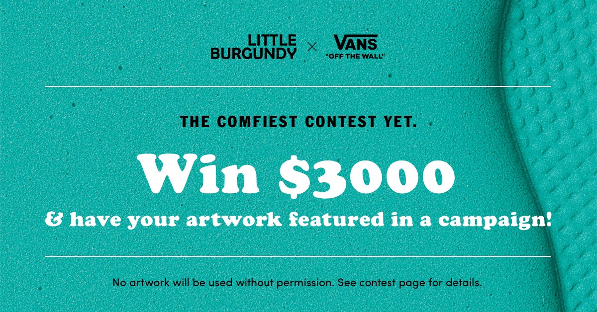 We are pleased to announce the <a href="/LittleBurgundy/">Little Burgundy</a> x @VANS_66 Comfy Cush contest! The winner will be rewarded with $3,000 cash and national visibility in a digital campaign. Check out the details here and share with your artist friends! cultmtl.com/2020/03/montre…