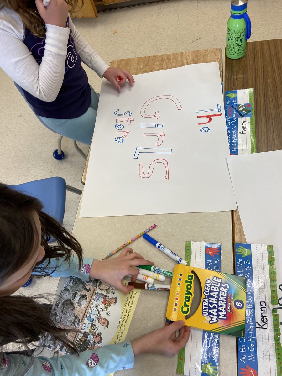 Mrs_Cords's tweet photo. We have four classroom stores happening right now! Students are very excited to “sell” items to their classmates. Hopeful that this experience will strengthen their skills in counting coins and making change while having fun pretending! https://t.co/vU7tB4c4DV