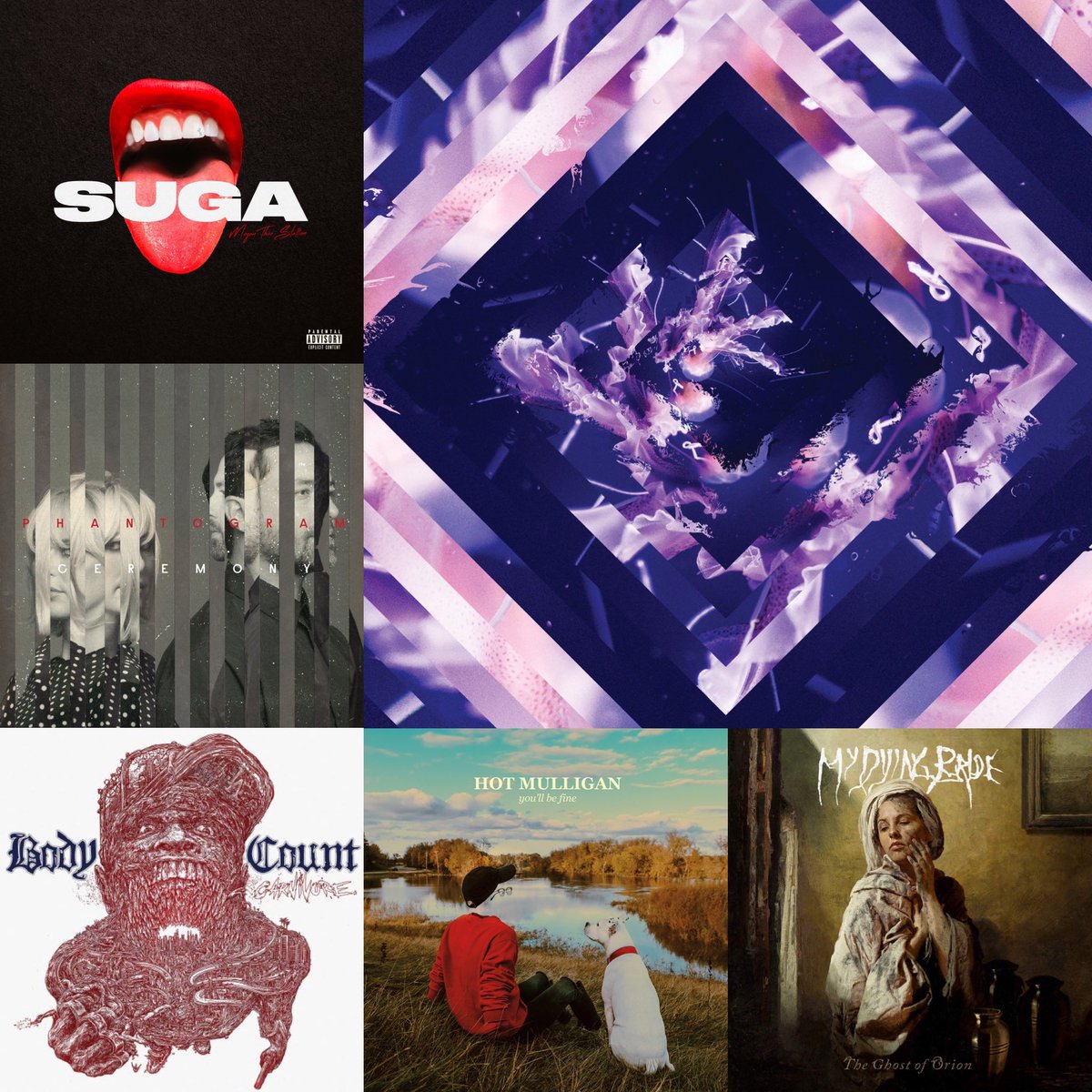 Happy Friday! Time to dive into all of these awesome new releases! #MeganTheeStallion #Phantogram #BodyCount #Silverstein #HotMulligan #MyDyingBride