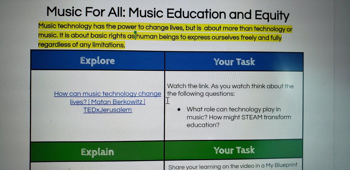vickiemorgado1's tweet photo. Students in grade 7 @QofH_DPCDSB starting their design thinking  project this a.m. reflecting in @myblueprint we will be designing a music instrument t
 for a student in our school. #dpguidance #mindson #natgeoservicelearning https://t.co/rF2Sqxqe5i