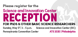 ATS_Assemblies's tweet photo. #phds #basicscientists and #researchers! You are cordially invited to the Science and Innovation Center @AtsSic Reception at #ATS2020. Join us for a night of networking on Sunday, May 17th, 3-5pm ET.
Space is limited, so be sure to register!
https://t.co/LmqsWzmkRm https://t.co/f86qYZl6Jt