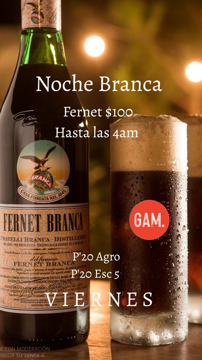 NOCHE BRANCA EN GAM!!!
No te quedes afuera...