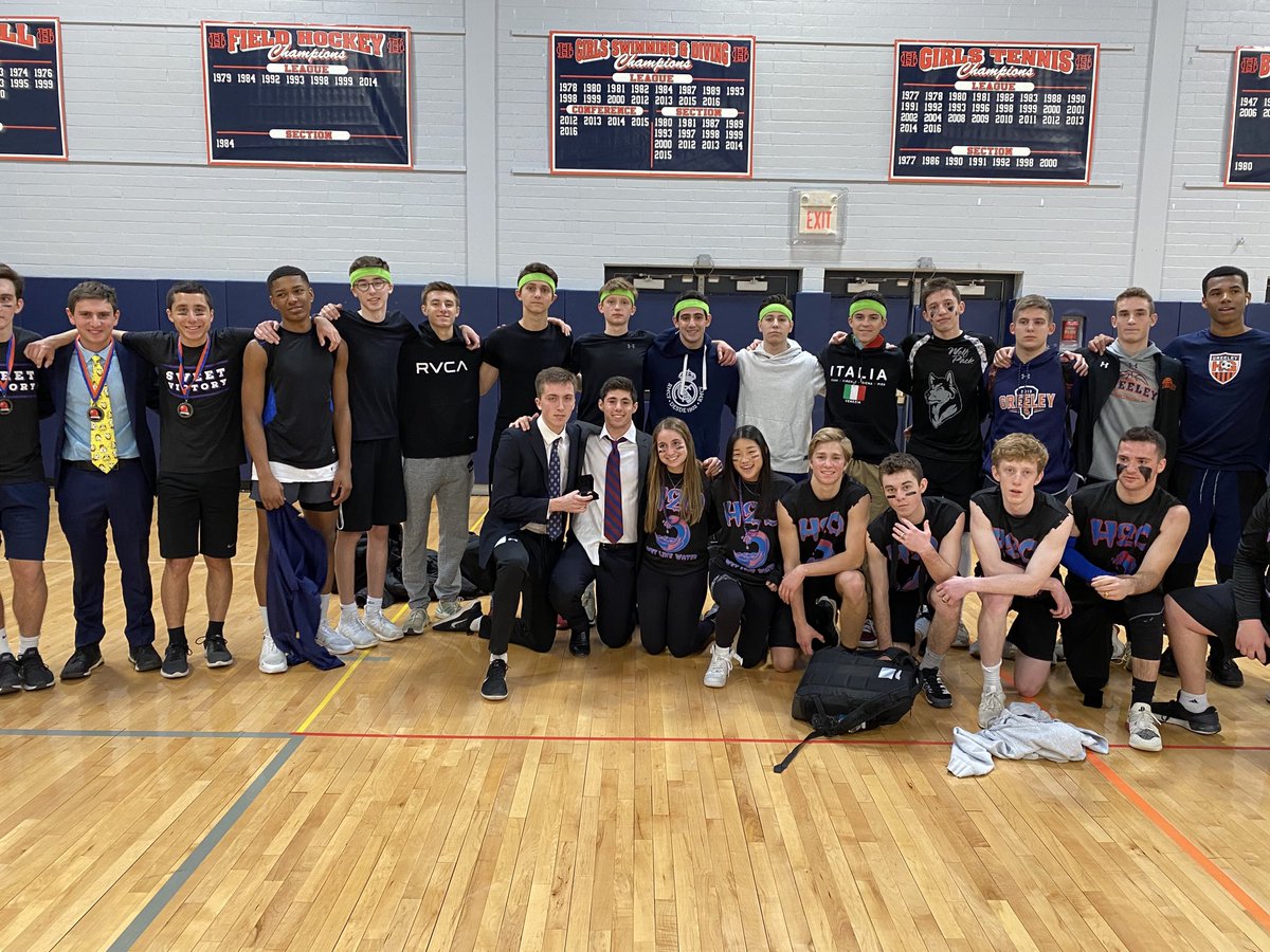 jhurgin's tweet photo. Congratulations to H2O for winning the 15th annual fun ball tournament. You’re all winners! A special thanks to ⁦@RonGamma⁩ ⁦@ancorsilia_ccsd⁩ ⁦@LauralynStewar1⁩ for extending our specail bell. #WeAreChappaqua ⁦@HoraceGreeleySF⁩ #best students https://t.co/cBMXuSRR1O
