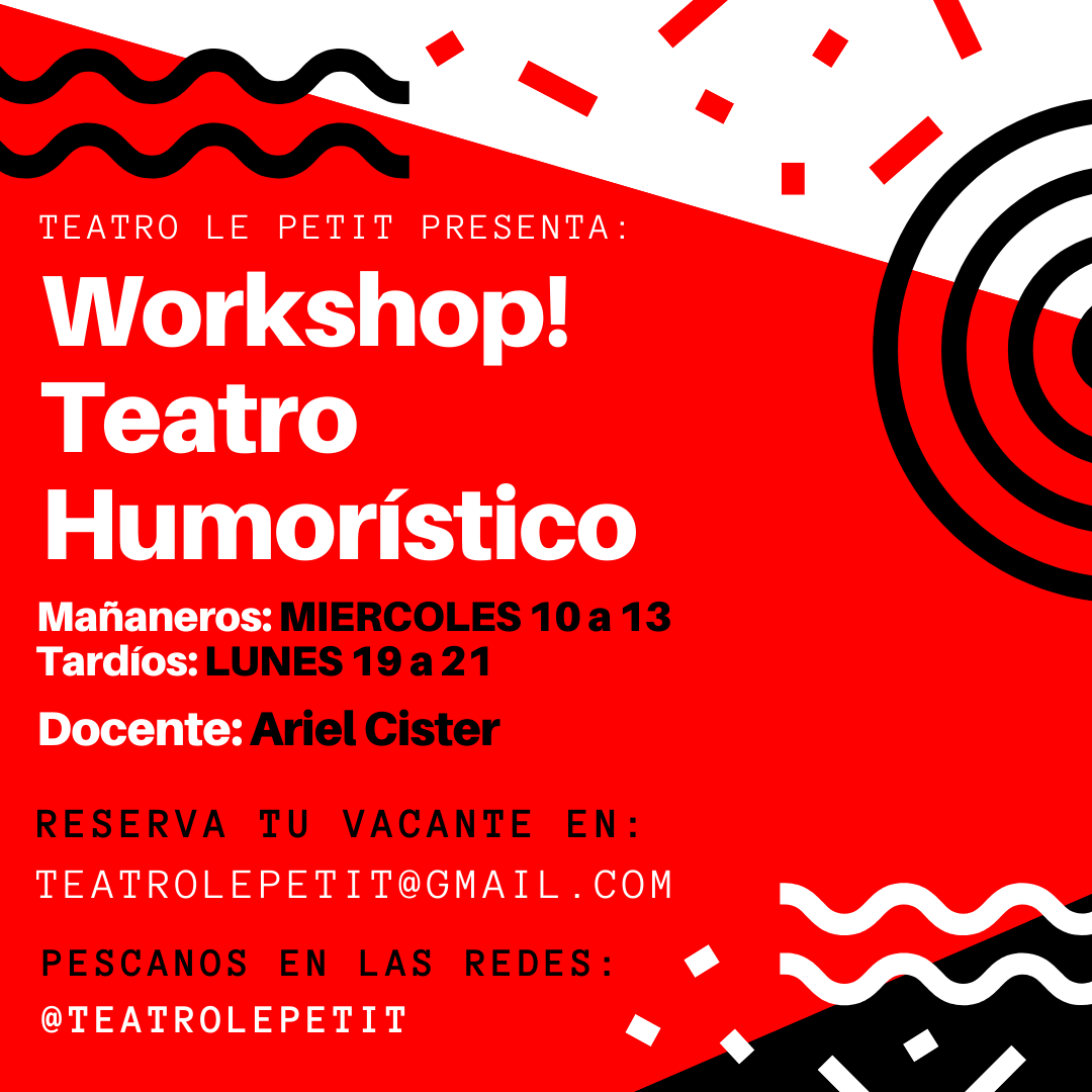 AriCister's tweet photo. #comedia #humor #teatrocomico #risas  #standup #monologos #workshop #trabajarenteatro #diversion #estudiantes #alumnos #principiantes #avanzados  #actoresargentinos #BuenosAires #arte #clasesgrupales  #impro #cultura #quieroactuar #haceloqueamas #Abril #comedy #seminario https://t.co/1cVHnXLr2v