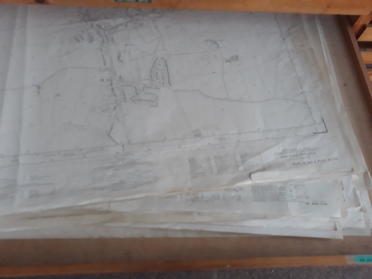 FarmservicesLtd's tweet photo. Everything is digital now so we hardly use the old OS paper mapping, but I don't think I could ever bring myself to get rid of them. #lotsofhistory #landdrainage https://t.co/zTVITMTLv2