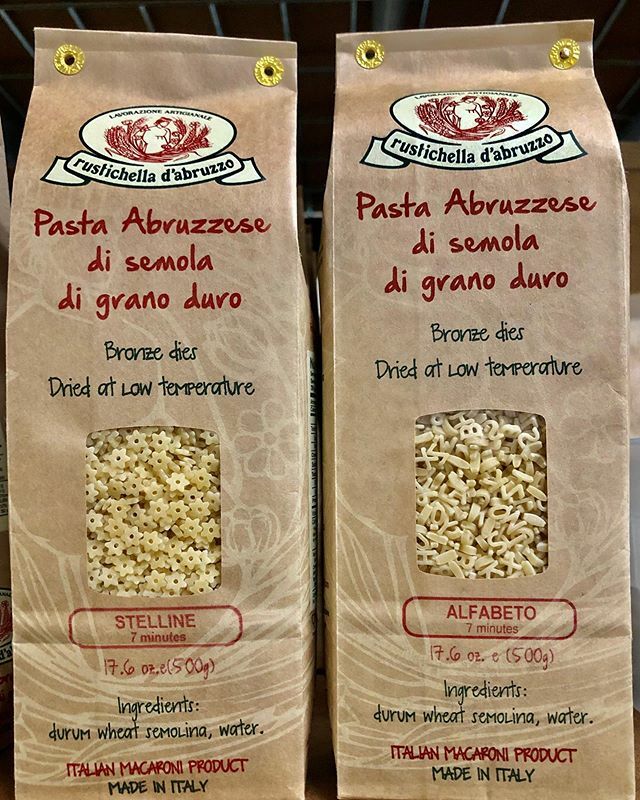 EpicurusGourmet's tweet photo. New and adorable Rustichella d’Abruzzo pasta - Stelline and Alfabeto! 🇮🇹 #pasta #rustichelladabruzzo #rustichella #stelline #stellinepasta #alfabeto #alfabetopasta #pastina #abruzzo #italy #artisanpasta #starpasta #alphabetpasta #pastaforsoup #new #epicu… https://t.co/1DF7Vz48I3 https://t.co/nfuZ0kfUZS