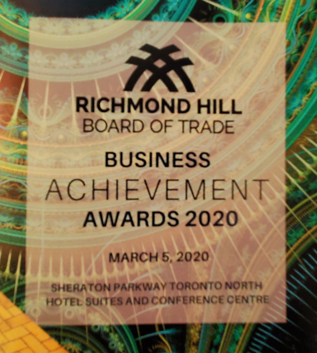 Inter_group's tweet photo. We enjoyed a fantastic evening at the Richmond Hill Business Achievement Awards 2020 hosted by the Richmond Hill Board of Trade. Congratulations to all the award winners and nominees! #IntergroupFacility #RHBOT #Business #Community https://t.co/SWDGhSm5cs