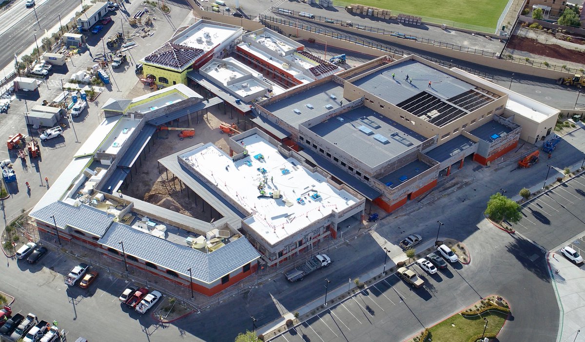 HirschiMasonry's tweet photo. A few impressive aerial progress photos of St. Francis School by Martin Harris
located in Henderson. We featured this project in December &amp; since then
you can see how much this project has come along. #ThankYou to #MartinHarris &amp; #ThankYou to our #TalentedTeam #HirschiMasonry https://t.co/YTVuea4sHz