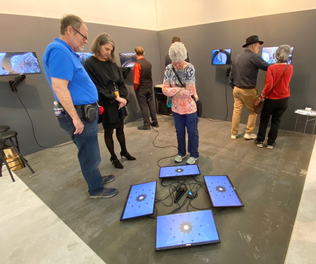 RobertMizaki's tweet photo. Peggy Ahwesh at the Armory Show, Microscope Gallery, Pier 54, Booth P5. Works on view include “Tempest” a 4K 360 degree video, and “Border Control,” a four channel video installation. This is up through March 8.
#peggyahwesh #microscopegallery #videoart #art #thearmoryshow https://t.co/BauDWvEKAH