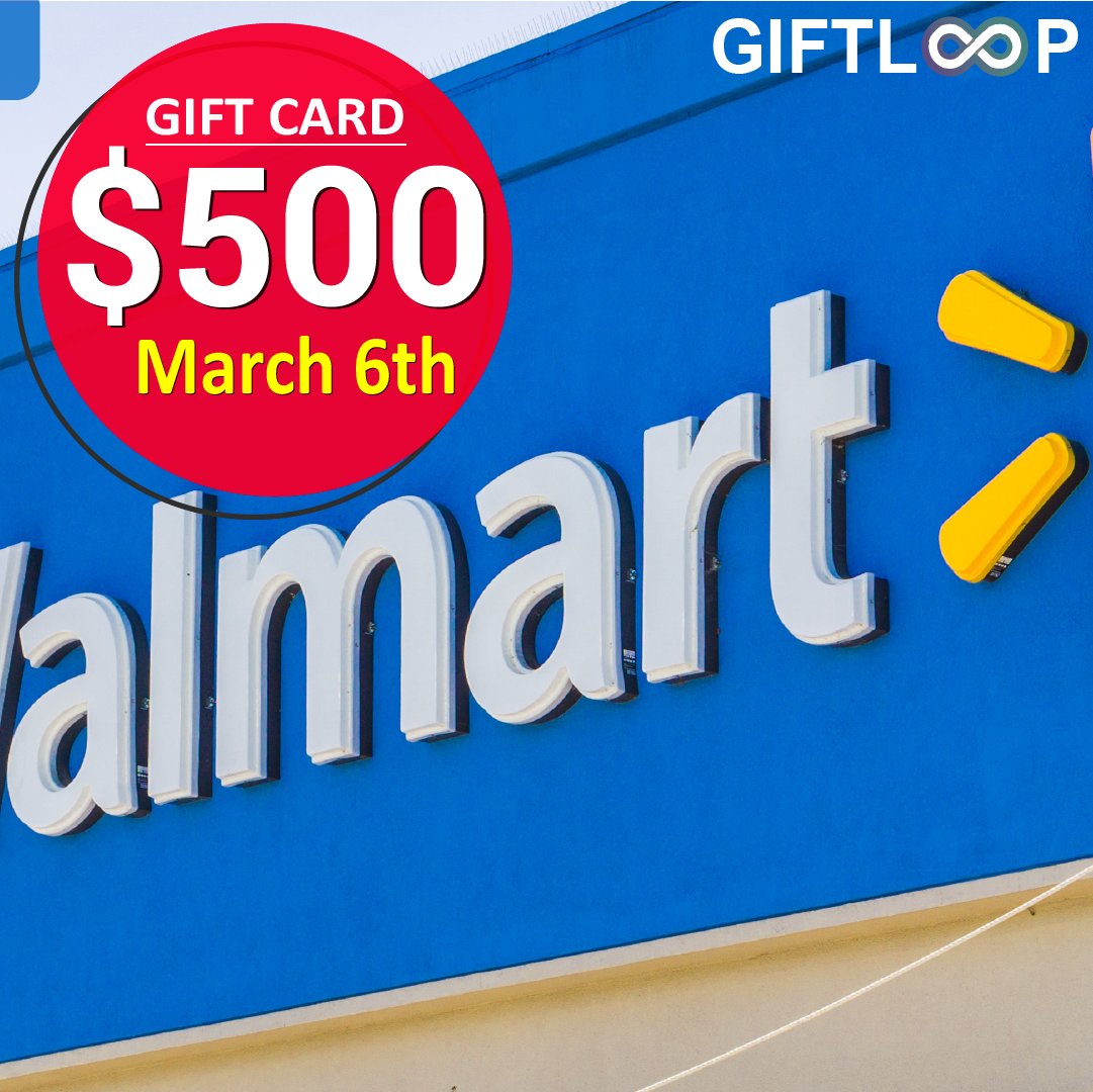 giftloop's tweet photo. Shop 'till your drop with amazing $500 @Walmart Gift Cards! Play NOW with #Giftloop for the chance to win and enjoy shopping at your favorite stores! π
#shoppinggiftcards #googleapp #rewardsapp #earnrewards #playnow #freegifts #earnmoneyfromhome #walmart #walmartworld https://t.co/dxjSsN8PpC