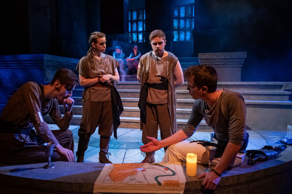 utmadison's tweet photo. Julius Caesar continues tonight in the Mitchell Theatre. Check out https://t.co/ydVS3zzDTz for ticket information! PC Beau Meyer #uwtheatre https://t.co/xHVo50su5O