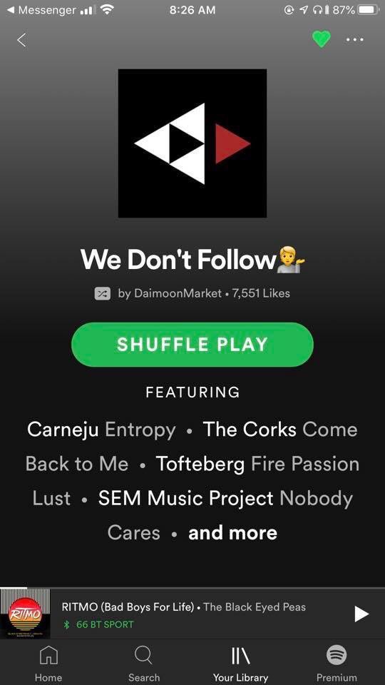 secondechomusic's tweet photo. Hear @secondechomusic & lots of other incredible #Indie #Artists on The #WeDontFollow #Playlist by #DaimoonMarket @Spotify
Tap the link below to listen & share with other #MusicLovers :) https://t.co/cMyaDQHAde