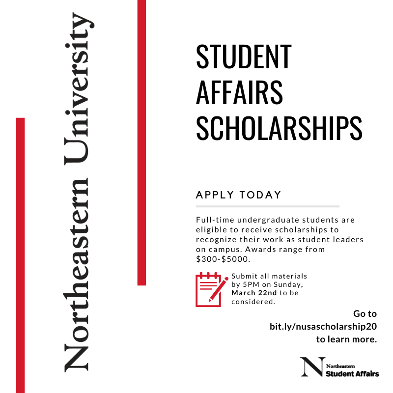 Only one week left for full time undergrads to apply to the Student Affairs Scholarships! Apply at the link below!
bit.ly/nusascholarshi…