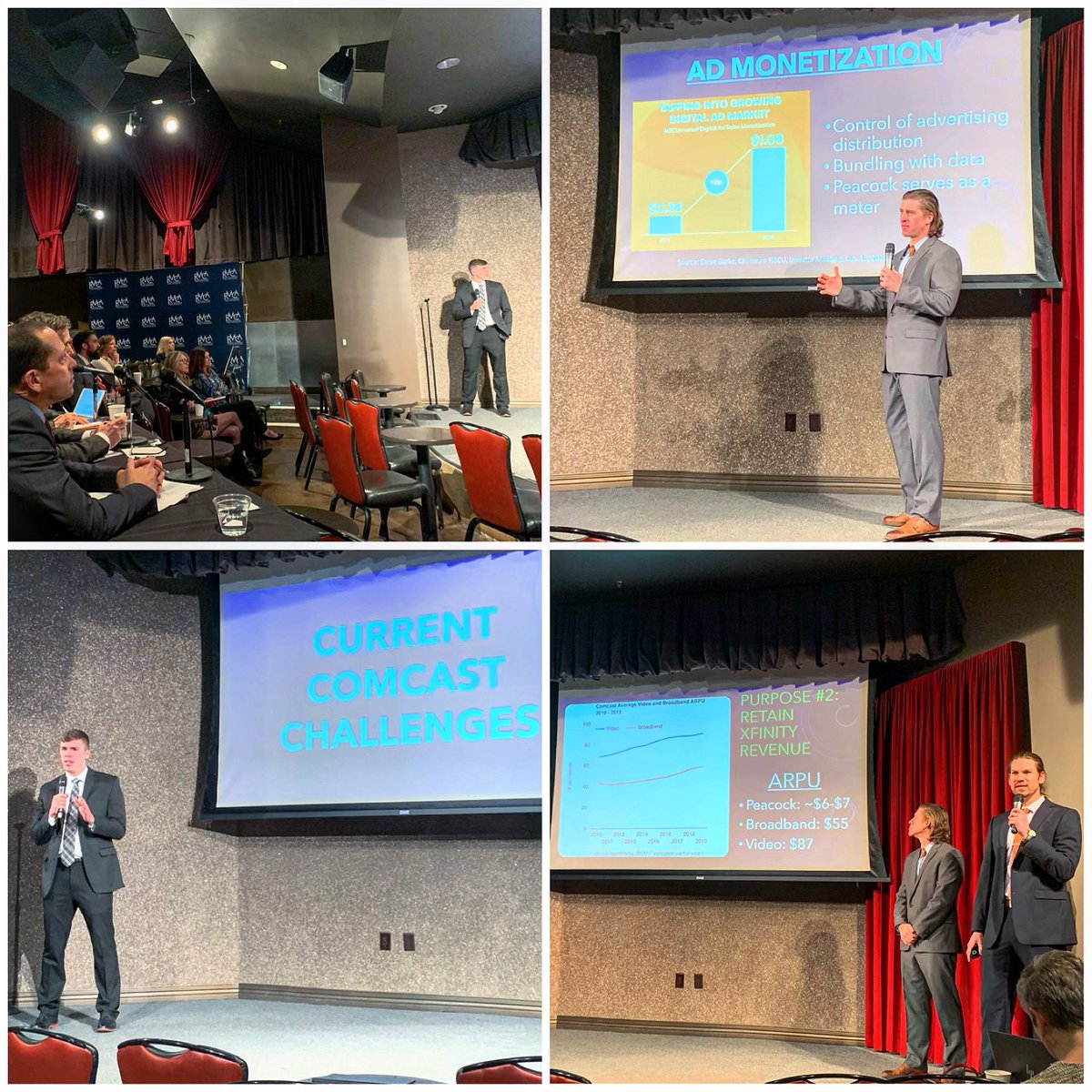 m_t_c_tweets's tweet photo. Our second team, Daedelus Consulting from @UCCS, nailed their presentation on their product pitch for a premium version of #nbcpeacock called "Peacock Gold." π¦ #2020cableapprentice https://t.co/hNODas5wnH