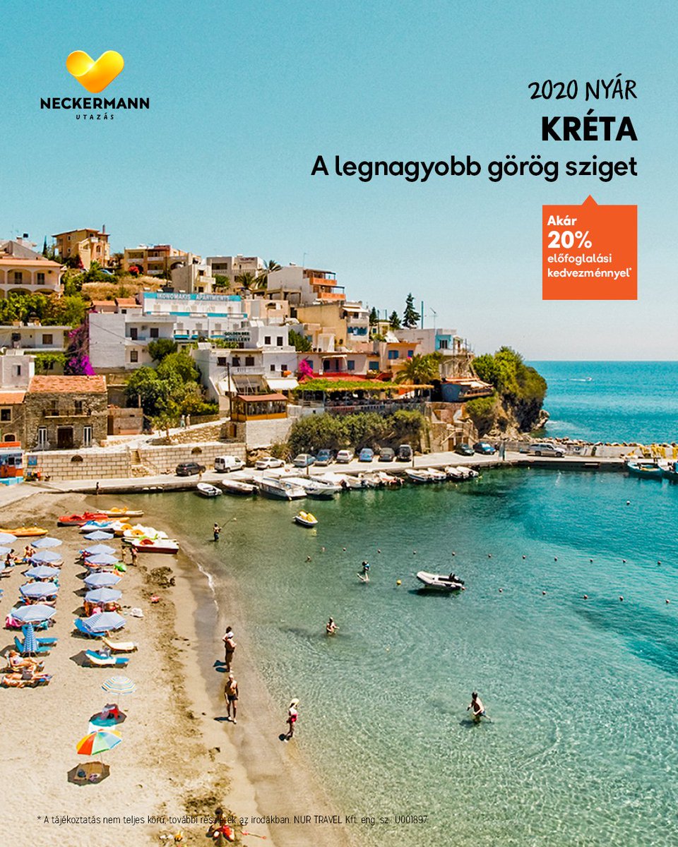 neckermannhu's tweet photo. ✈️⛱️ Idén nyáron utazz Krétára, ahol rengeteg történelmi emlék és görög vendégszeretet vár!
Utazásod most 2020.04.30-ig módosítható!
👉https://t.co/1EGTIIqEQo https://t.co/pveGJli39Z