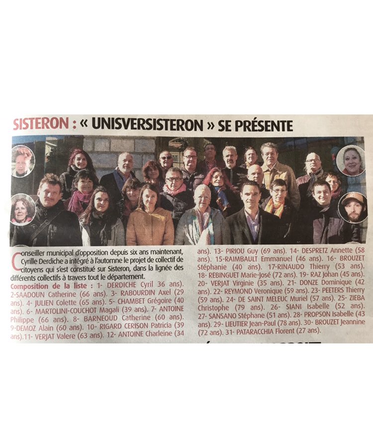 6teron's tweet photo. @unisversisteron #Municipales2020 #municipale2020 #sisteron #citoyen #collaboratif #liste_citoyenne #PACA #Provence #basalpins #femmes #homme #UniversalSuffrage https://t.co/vBzz9eNnFn