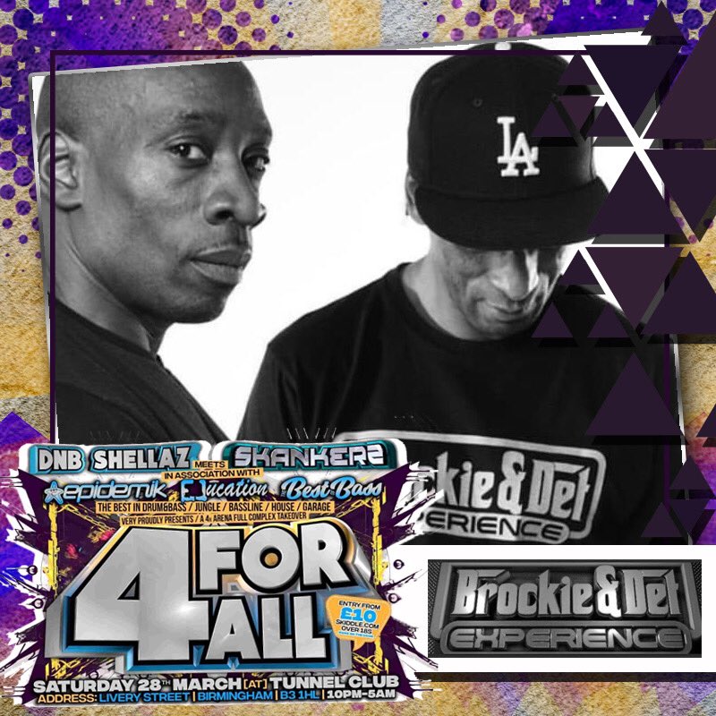 Skankers_'s tweet photo. Catch @djbrockie & @McdetUk the original Junglist legends from 19 early spinning some jungle classics in the @Epidemikuk arena, you ready for the experience 💥💥 #dnb #Drumandbass #jungle #junglemusic #bassline #basslinemusic
#house #housemusic #garage #garagemusic #4forall https://t.co/5VMX7aOclO