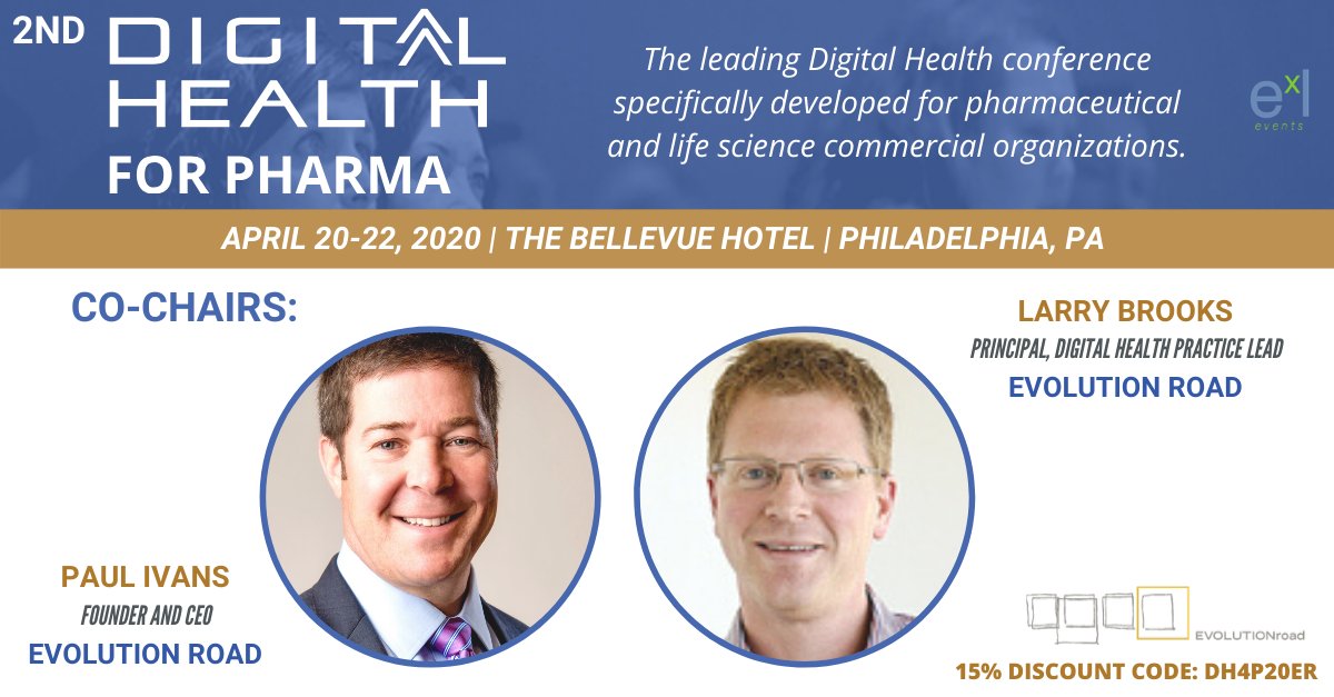 FiercePharmaMkt's tweet photo. Early Bird pricing expires today for the 2nd Digital Health for Pharma: https://t.co/sbeh8E9Ew2

Co-created with our #EvolutionRoad partners, DH4P is the leading #digitalhealth event for pharma and life science commercial organizations.

Registration info: https://t.co/xWJfn1m9qy https://t.co/1hduXLqskN