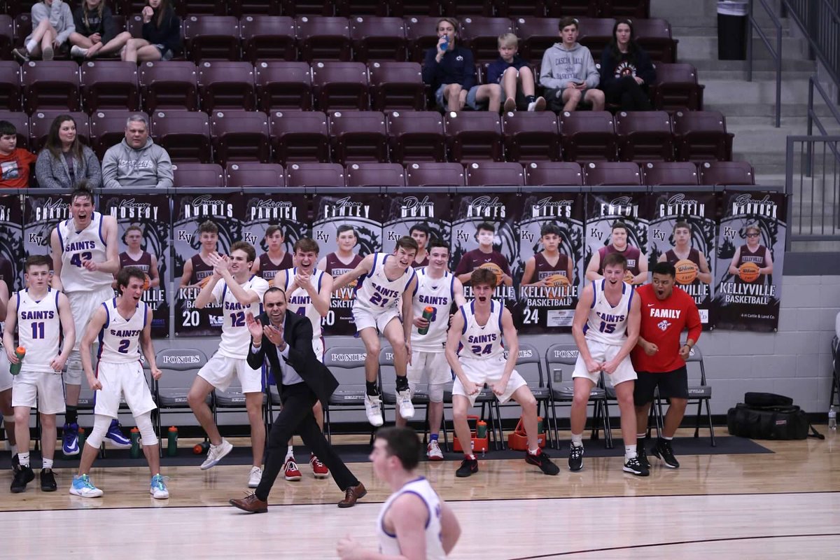 jakeeekerr's tweet photo. GAMEDAY‼️

Area Finals🏀

7 Saints vs. 4 Beggs
@ Stroud Route 66 Coliseum
8:00 pm

#MarchOn https://t.co/srePW9eali