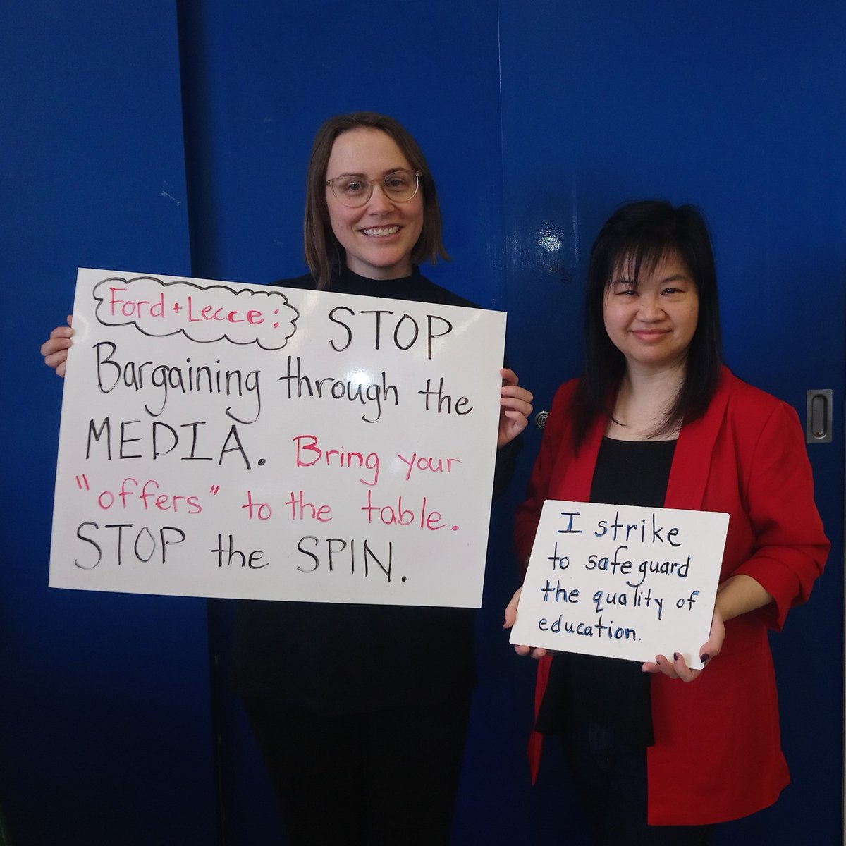 EmilyMyhr's tweet photo. I'm tired of seeing purposeful misinformation being spread by the PC government. #ETFOstrong #cutshurtkids #Istrikebecause #onpoli @etfoeducators @fordnation https://t.co/LVeFCYfPno