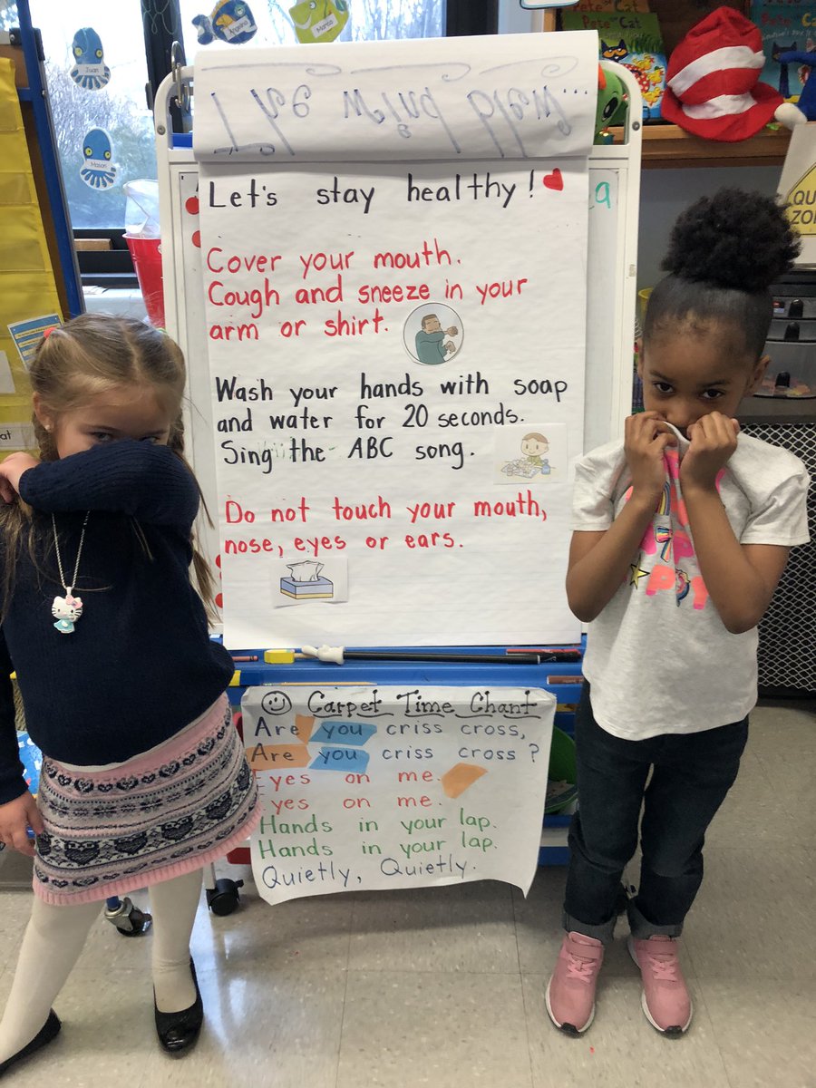 cheyne_mrs's tweet photo. Mrs. Cheyne’s Class is practicing how to stay healthy...🤧@5thAveSchool https://t.co/FRJo0AvCPX