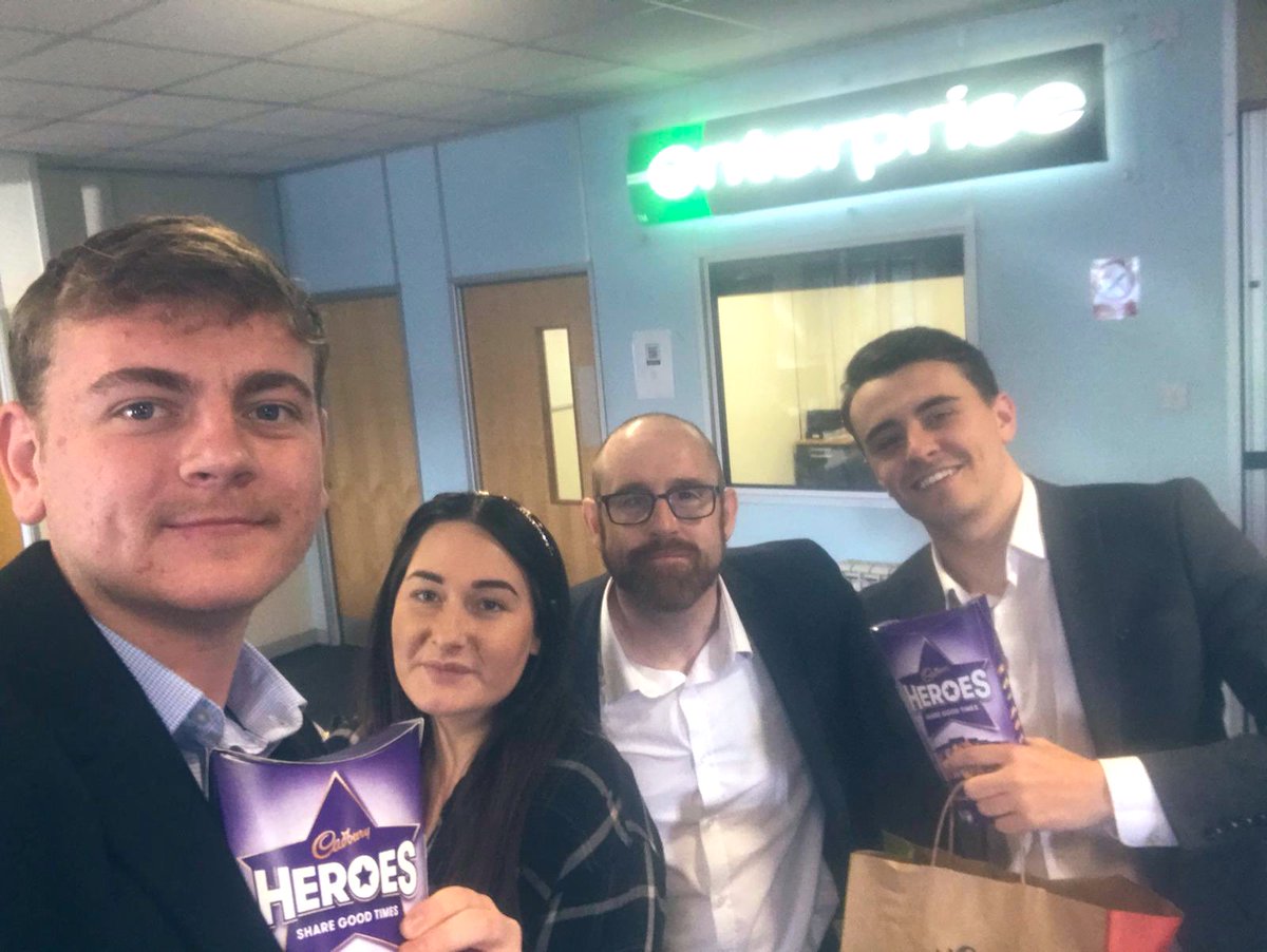 Nice visit from <a href="/fairbroth3/">Chris Fairbrother</a> today with the choco 🍫, just as we were tucking into our employee appreciation Nando’s🔥🐓 

Thank you to the team @ 33 for all your hard work ✅📈⭐️ 

@chriscorkhill19 <a href="/kierancregan/">Kieran Cregan 💙💛</a> <a href="/clairegrimes111/">Claire Graham</a>