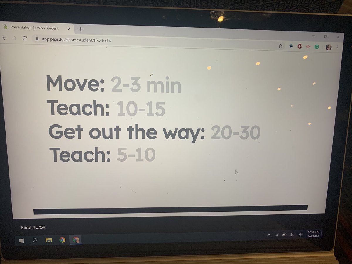 Crookeanna's tweet photo. Love this hip hop analogy for instruction! @deelanier #NCTIES2020 @CaldwellVoice https://t.co/dIFk3qwUyt