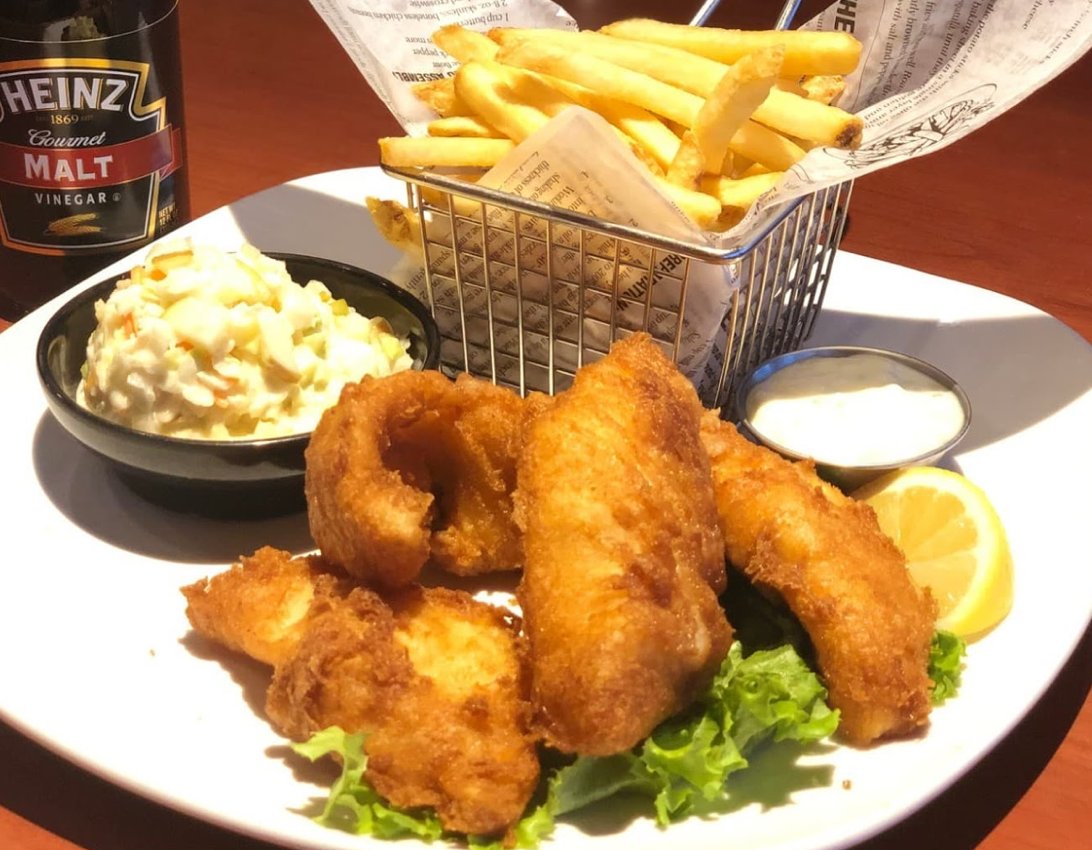 TONIGHT!  All-You-Can-Eat Fish Fry is available after 4 pm every Friday! Includes a cup of chili or garden salad for only $15.49.
