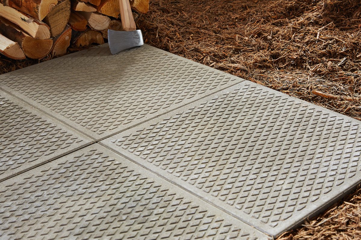 barkmanconcrete's tweet photo. Our classic and reliable Diamond Face Slab is a great option for quickly laying down pathways or utility pads at a job site or in your own backyard. And now it's available with a more enhanced diamond texture. #spacesathome #reliableslab https://t.co/cx0yqUuUFB https://t.co/VvmxlAz5S0