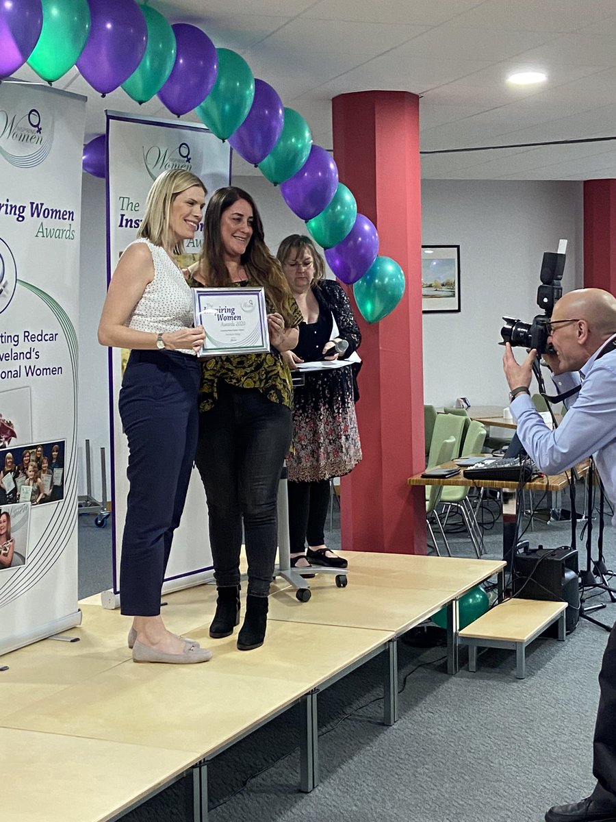 RedcarCleveland's tweet photo. The winner of the Inspiring Others Award, sponsored by @SembcorpUK is Annalice Sibley! #IWD2020 https://t.co/GqwFrJ0lyQ