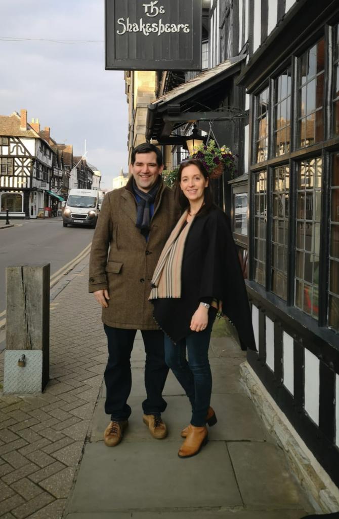 Happy Birthday /baby moon to my beautiful wife. Always got to have romance and theatre mixed together in everything you do!  Especially when visiting the home of Shakespeare. #AreYouNotEntertained #EveryDayIsGameDay