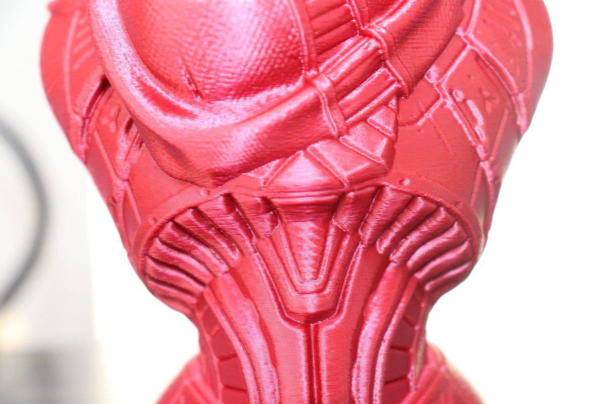 d_oem3's tweet photo. Alien Bounty Hunter Bust by Eastman. Printed on my @Prusa3D  MK2S @GregoireSaunier #BearUpgrade. https://t.co/X8gkv8nuWe