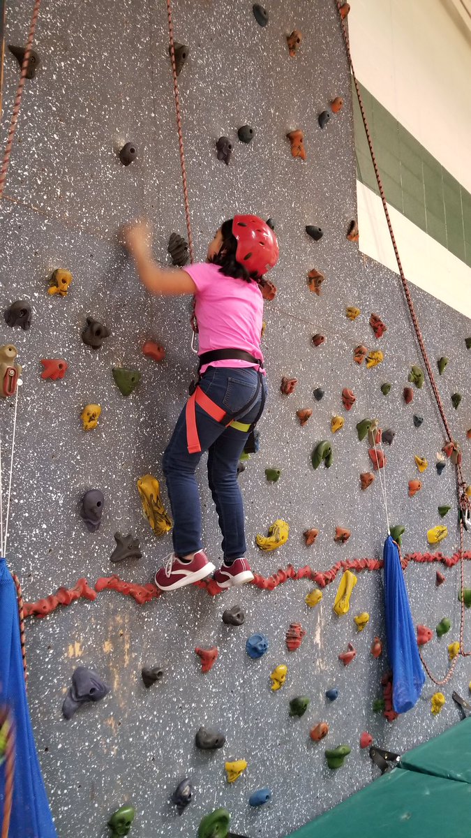 CSIC457's tweet image. Who knew that having a rock wall at school could be so fun. @USD457