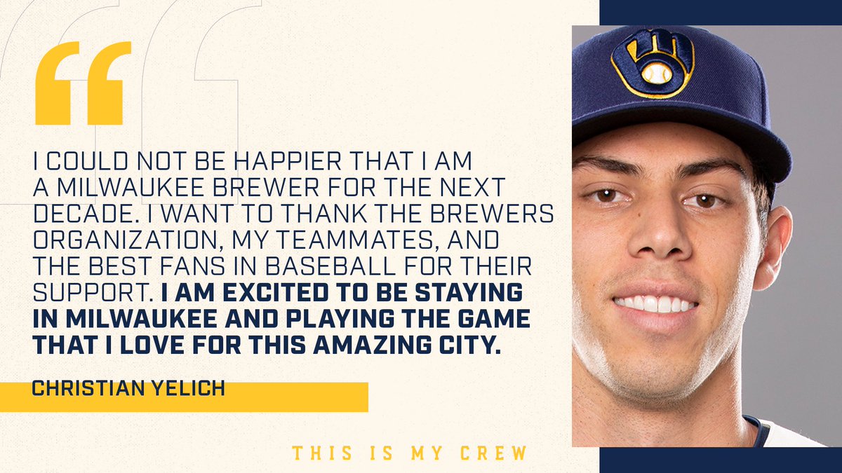 Brewers's tweet photo. The best fans in baseball... that’s you. 😏 #ThisIsMyCrew https://t.co/ufs7vmBE7n