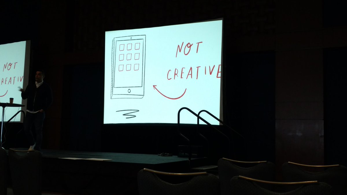 "Devices alone are not creative."--<a href="/manuelherrera33/">Manuel S. Herrera</a> Truth! The end product isn't the point; the process and thinking that goes into the product is where the learning happens! #NCTIES2020