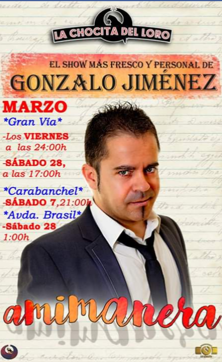 Marzo viene cargadito en <a href="/chocitadelloro/">La Chocita del Loro</a> Si quieres tu 2x1
- Sígueme
- RT
- Elige fecha
Y tuyo es!!

#humor #marzo #viernes #friday #comedy #monólogo #madrid #cultura #coronavirus #Teatro  <a href="/atrapalo/">Atrápalo España</a>