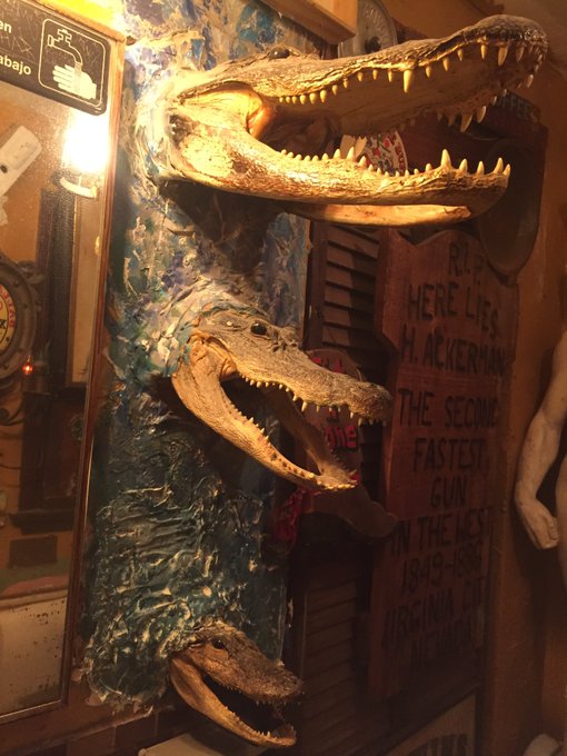 Adventures in Santa Monica at this cute lil restaurant. Alligators in the bathroom?!? How cool is that<a href="/tag/adventures"class="tags"><span>#adventures</span></a><a href="/tag/beach"class="tags"><span>#beach</span></a><a href="/tag/santamonica"class="tags"><span>#santamonica</span></a><a href="/tag/trishamuthaf"class="tags"><span>#trishamuthaf</span></a>