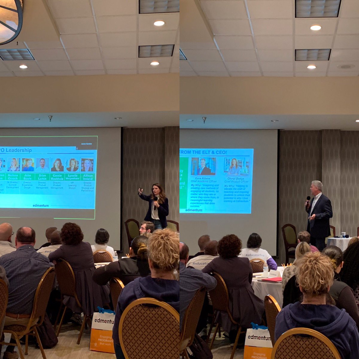 #edmentorappreciation shout out to @edmentum ELT members for always making #ConnectED event a priority! Thank you, Cheryl &amp; Dave!
