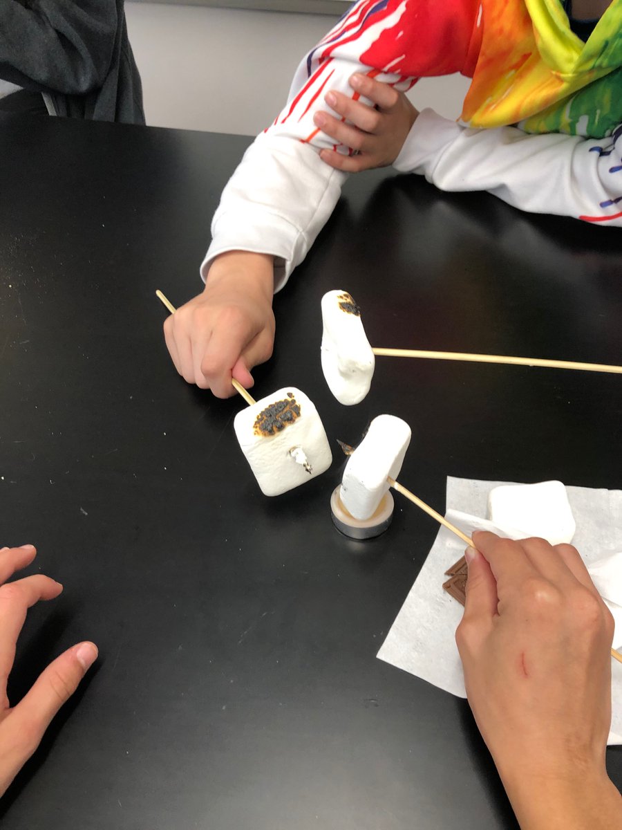 Chemistry is lit!  Making S’mores today to wrap up our physical and chemical changes unit.  🔥 #Soaringinto2020 #Soaringinscience <a href="/HofiusKISD/">Hofius Intermediate</a>