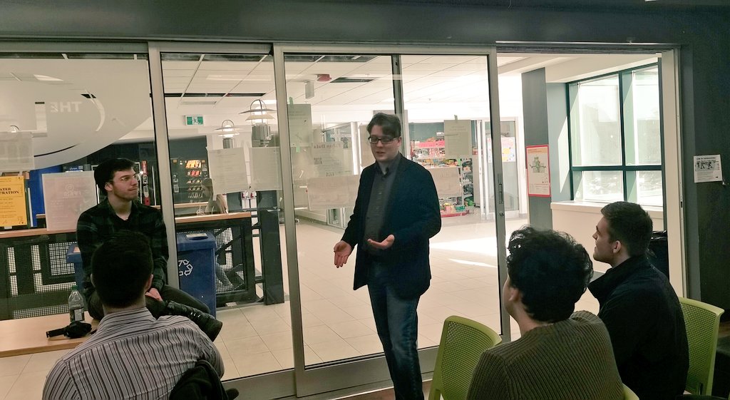 NLNDP's tweet photo. Thanks to @NDPMUN for organizing a meet and greet at Memorial to get to know the MHA for Labrador West, @JordanLabCity! #nlpoli @NLNDPCaucus https://t.co/vNzRkBF6cu