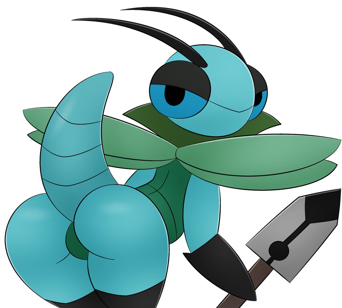 More Bug Fables art! drew the npc from chapter 5.Cute dragonfly butt! 