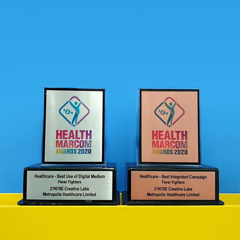 21n78e's tweet photo. Some more glitter to our kitty as our Fever Fighter campaign for Metropolis bagged metals in the Best Integrated Campaign and Best Use of Digital Medium categories. Kudos team! https://t.co/iqTkhuRGw1