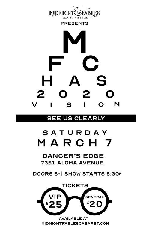 bbbcabaret's tweet photo. Don't miss @midnightfablescabaret performing tomorrow night at Dancer's Edge Dance Studio

See us clearly 👓 March 7th
Tickets available now #MFC2020
https://t.co/O7zq2fKt5m https://t.co/MdT2wN28UC