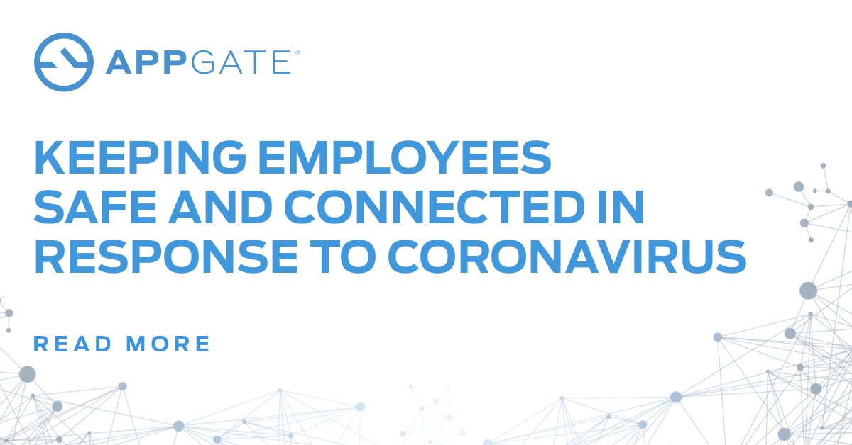 With the spread of #Coronavirus (#COVIDー19), &amp; a dozen U.S. states reporting infections, AppGate is offering a 90-day free pilot of our Software-Defined Perimeter for firms putting in place work-from-home initiatives. Find out more:  bit.ly/3cAWcQ9 #CoronavirusOutbreak