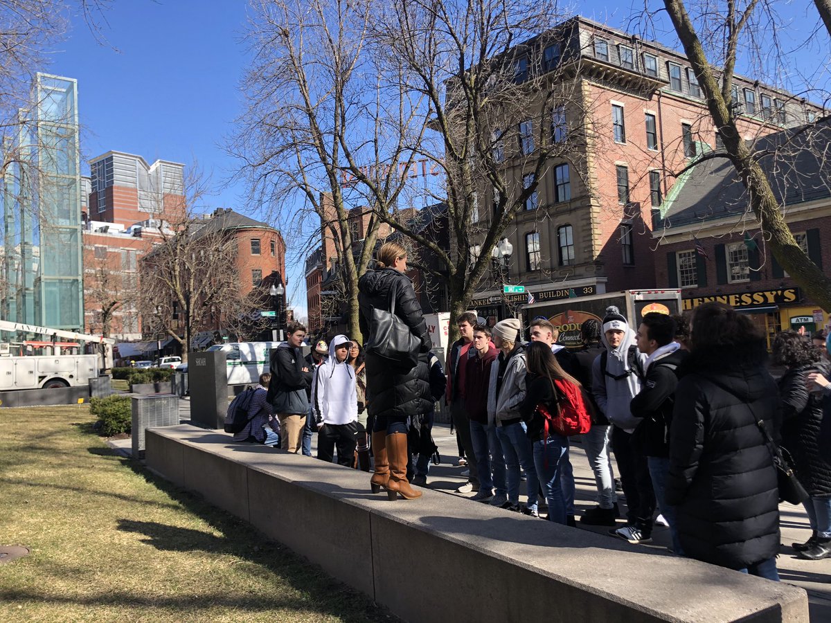AHS Holocaust Studies Classes visited the NE Holocaust Memorial in Boston today. Thanks to Shoshana from <a href="/BostonJCRC/">Boston JCRC 🟦</a> for being our guide.