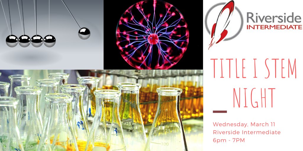 RIS families, please join us for our Family STEM Night on Wednesday, March 11 from 6-7 PM.