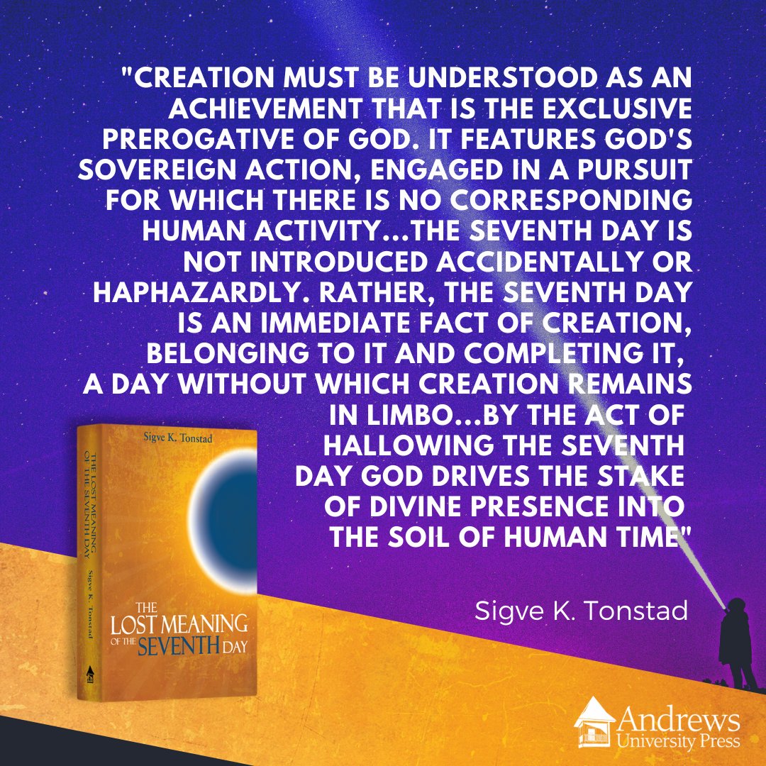 The Lost Meaning of the Seventh Day by Sigve K. Tonstad, available through the Andrews University Press online store. Link in bio. 📚
#andrewsuniversitypress
#andrewsuniversity
#adventistpublications
#sabbath
#adventist
#seventhdayadventist