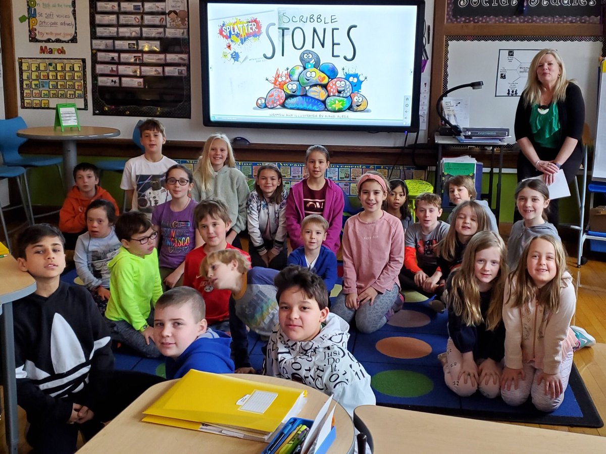 QuartonBears's tweet photo. We kicked off March is Reading Month with a fantastic Bear Den activity that went along with the book Scribble Stones.  All the students discussed kindness in their peer den before creating their very own scribble stone.  The stones went home in hopes of spreading kindness. https://t.co/KlFnqH0D7x